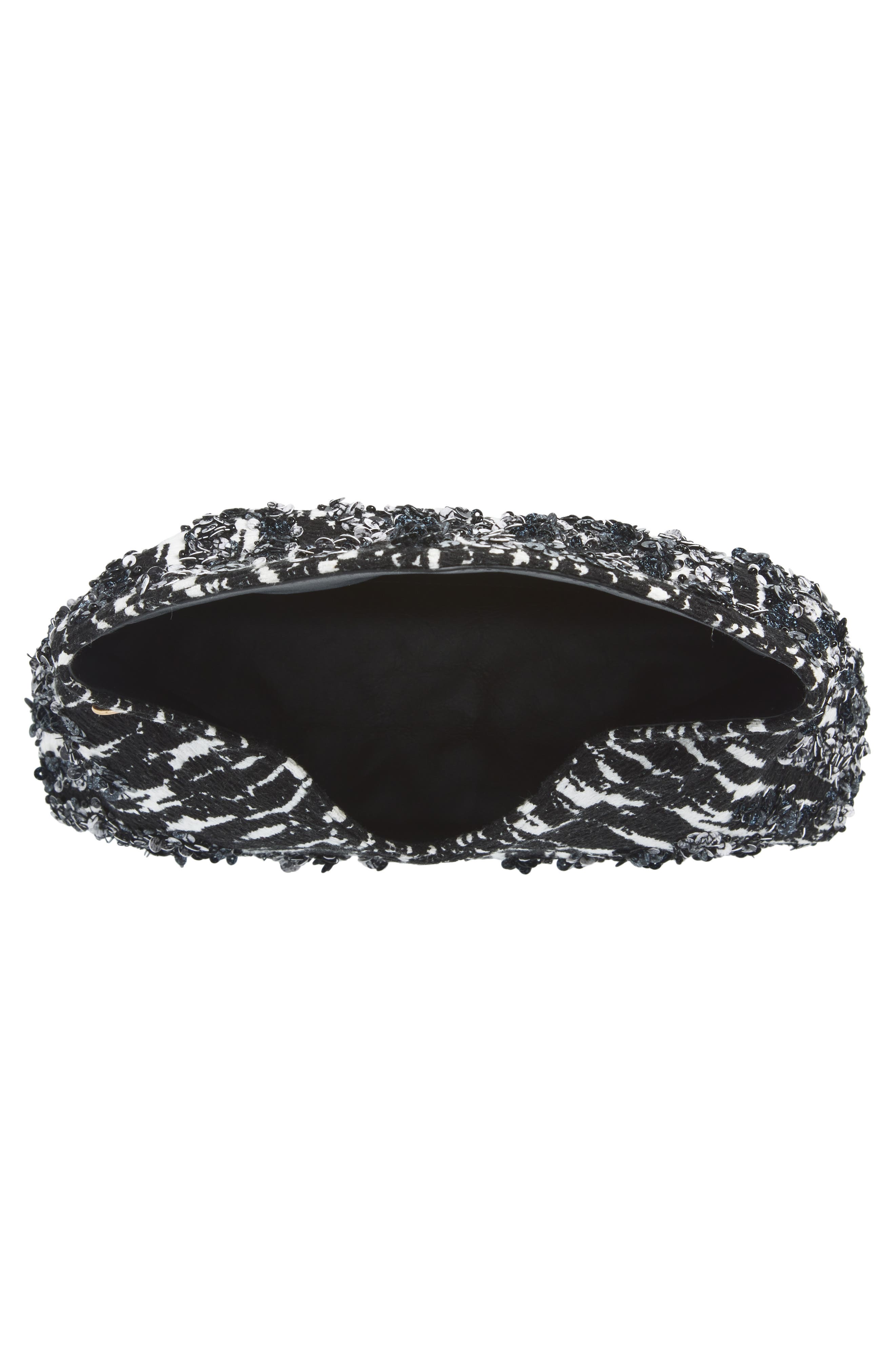 Dries Van Noten Embroidered Sequin Embellished Clutch, Alternate, color, Black 900