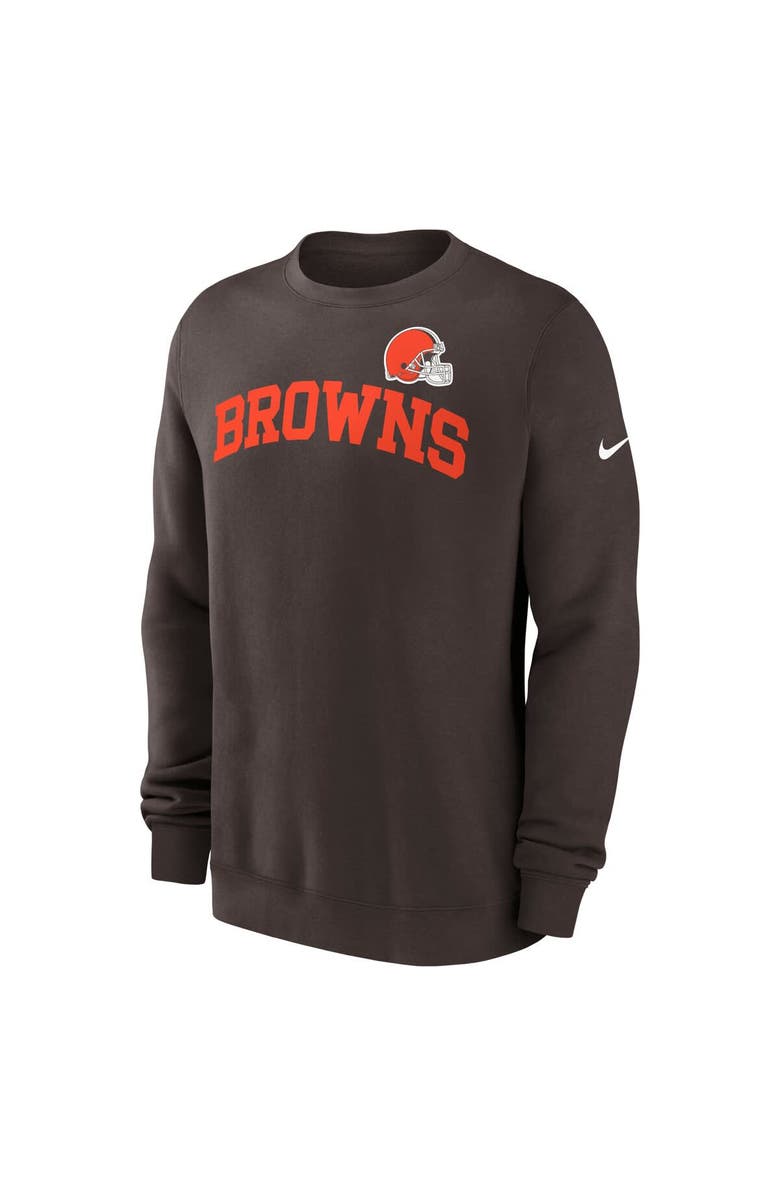 Nike Men's Nike Brown Cleveland Browns Club Pullover Sweatshirt, Alternate, color, 