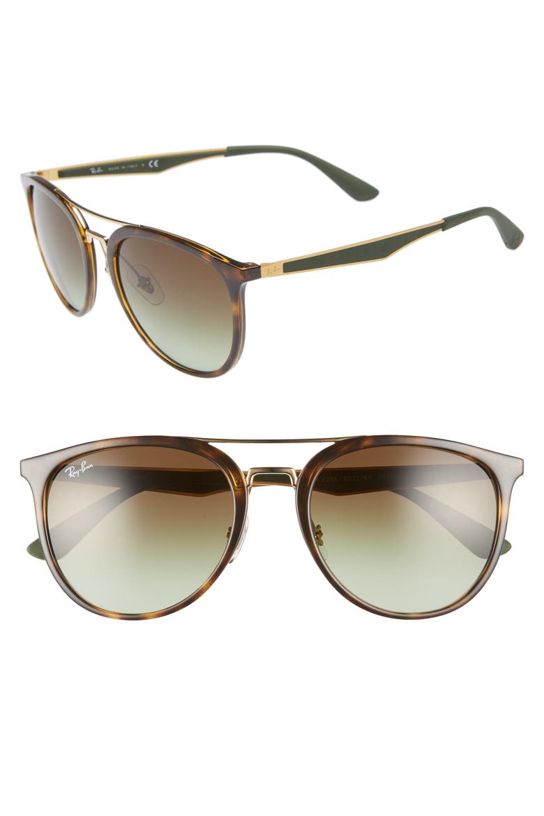 55mm Retro Sunglasses, Main, color, HAVANA