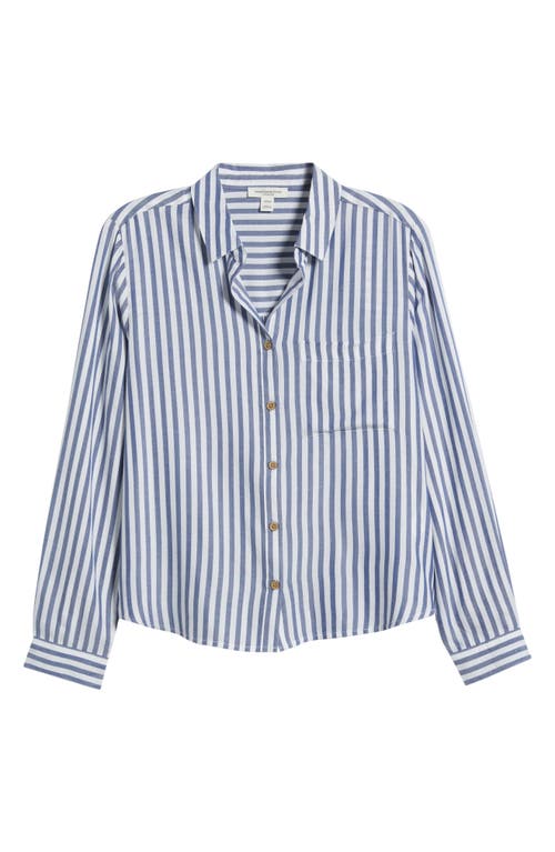BEACHLUNCHLOUNGE BEACHLUNCHLOUNGE CANDACE STRIPE BUTTON-UP SHIRT