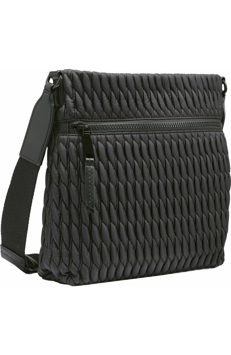 DKNY Mack Nylon Crossbody Bag, Alternate, color, Black/Black