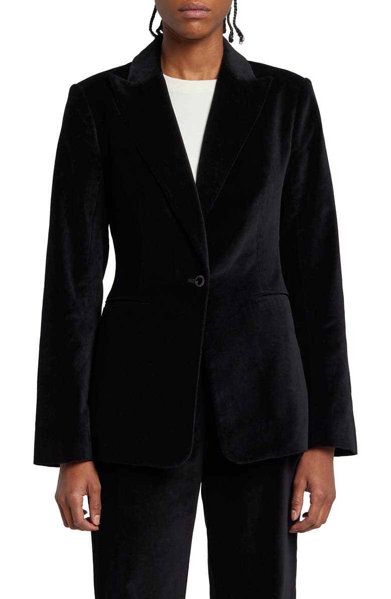 7 For All Mankind Velvet Blazer, Main, color,