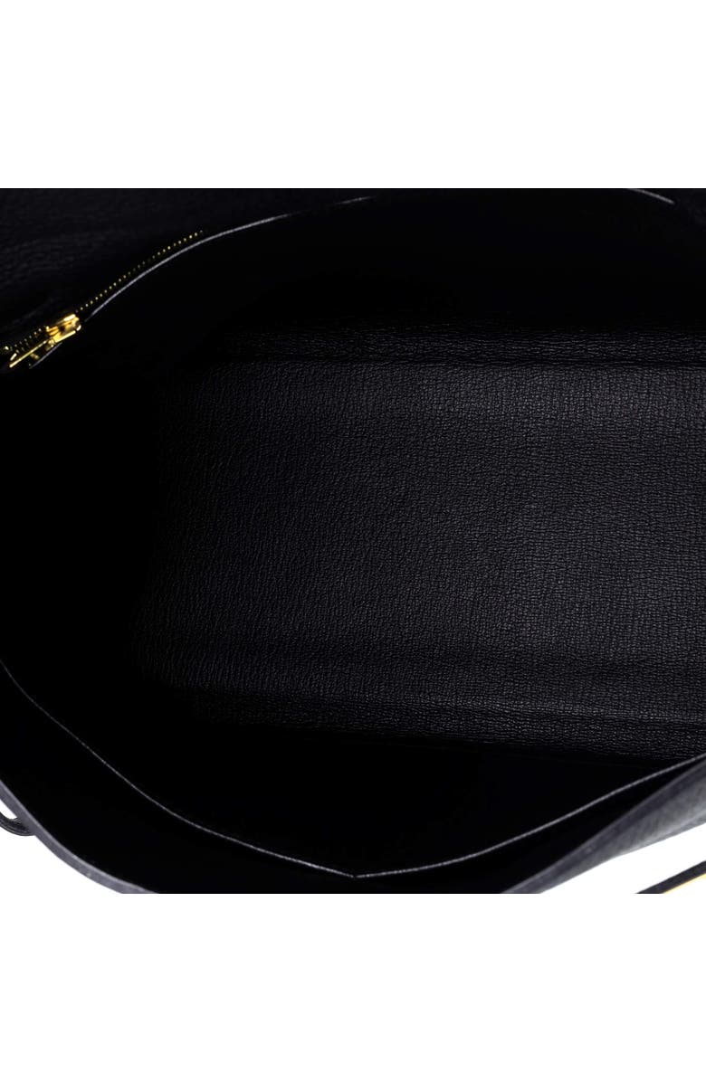 Pre-Owned Hermes Kelly Handbag Black Clemence with Gold Hardware 32, Alternate, color,