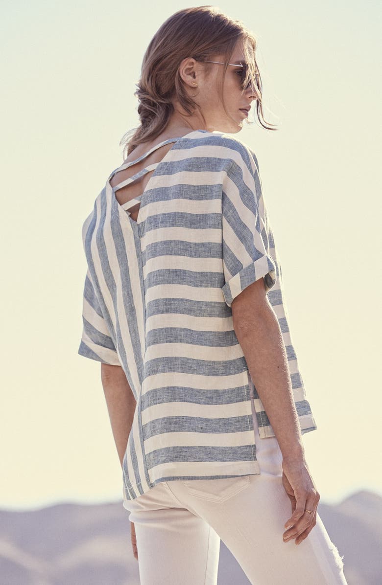 Caslon<sup>®</sup> Distressed Skinny Jeans, Alternate, color, 