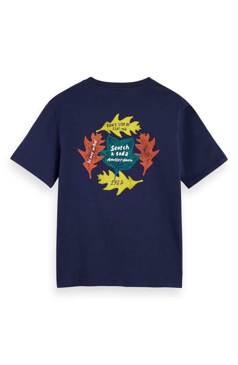 Scotch & Soda Regular Fit Graphic T-Shirt, Alternate, color, Peacoat