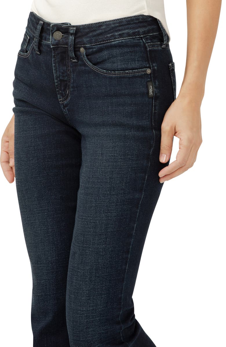 Silver Jeans Co. Suki Curvy Mid Rise Bootcut Jeans, Alternate, color, Amora