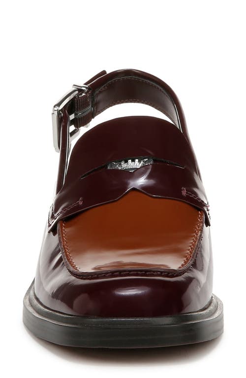 Franco Sarto Giada Slingback Penny Loafer Pump In Brown