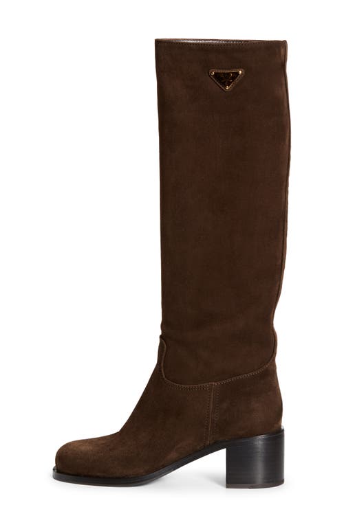 Prada Suede Knee High Boot