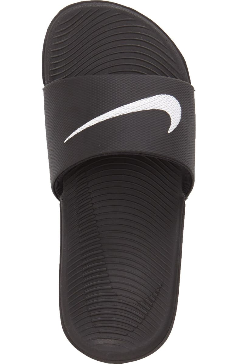 Nike Kids' Kawa Sport Slide, Alternate, color, 001 Black/White