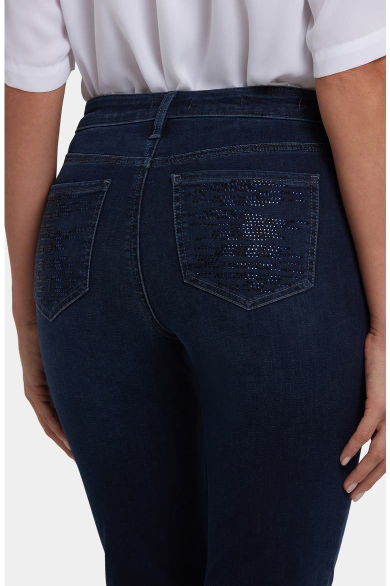 Sheri Rhinestone Skinny Jeans, Alternate, color, BLACKEN BLUE