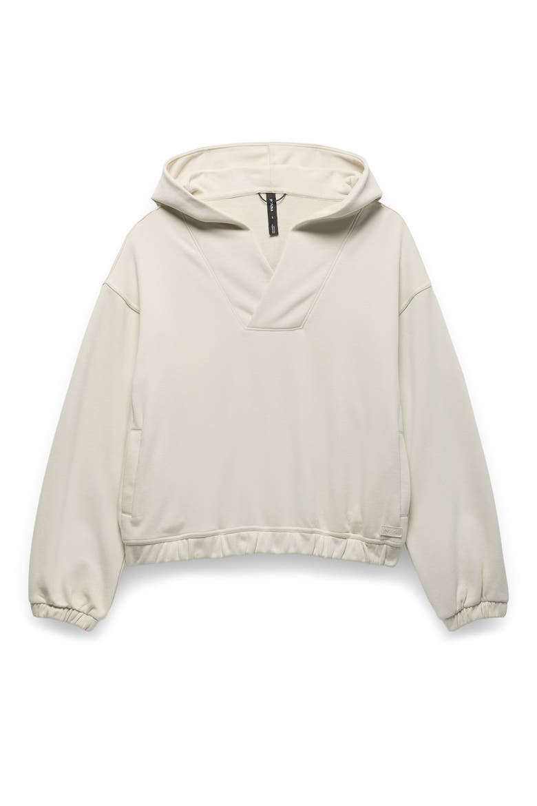 Dreamterry V-Neck Hoodie, Alternate, color, BEACH PEBBLE