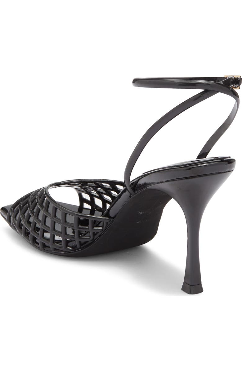 Jeffrey Campbell Lattix Ankle Strap Jelly Sandal, Alternate, color, Black