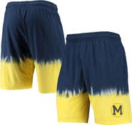 Mitchell & Ness Men's Mitchell & Ness Navy/Gold Michigan Wolverines Tie-Dye Shorts