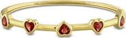DELMAR Garnet Heart Station Bangle
