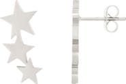 Adornia Triple Star Ear Crawlers