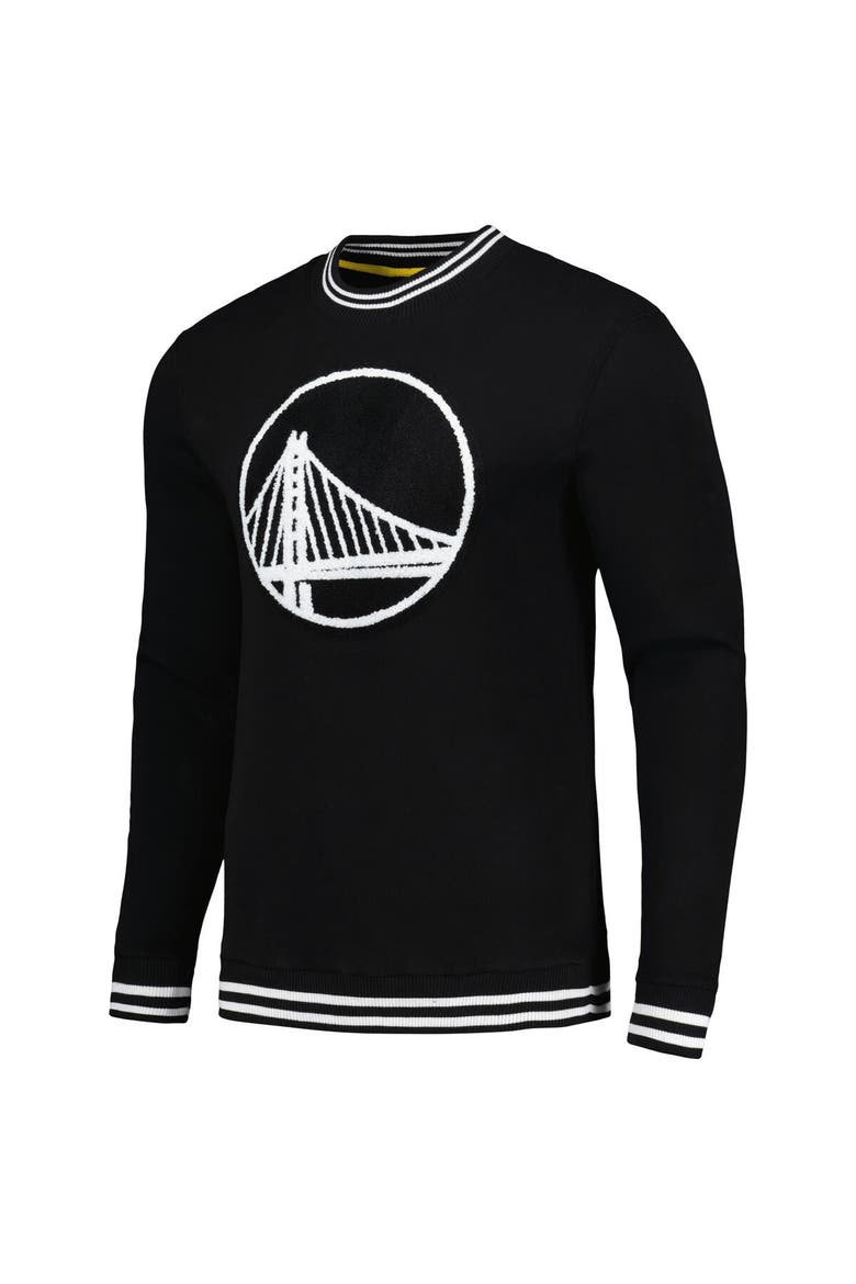 Men's Stadium Essentials Black Golden State Warriors Club Level Pullover Sweatshirt, Alternate, color, Black
