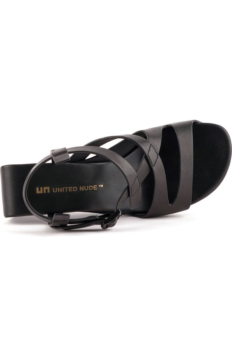 United Nude Mobius Straps Mid Sandals, Alternate, color, Black