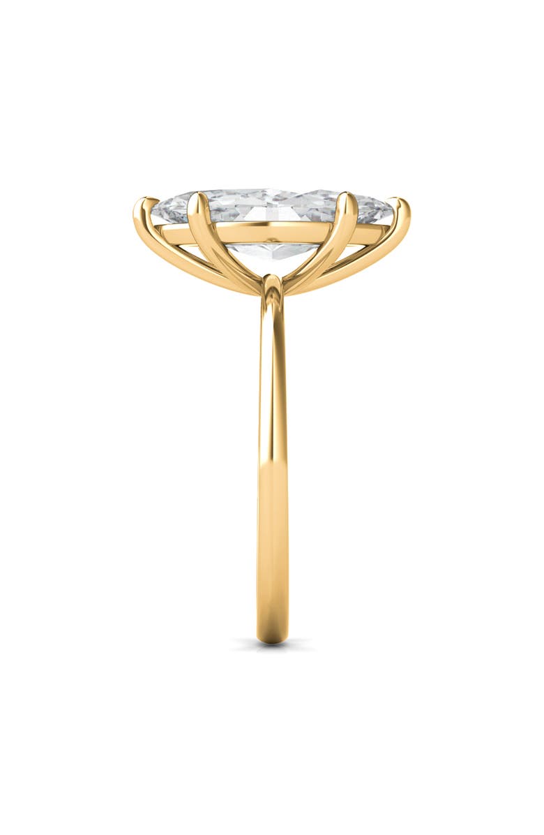 HauteCarat Marquise Cut Lab Created Diamond Ring, Alternate, color, 2.00 Ctw 18K Yellow Gold