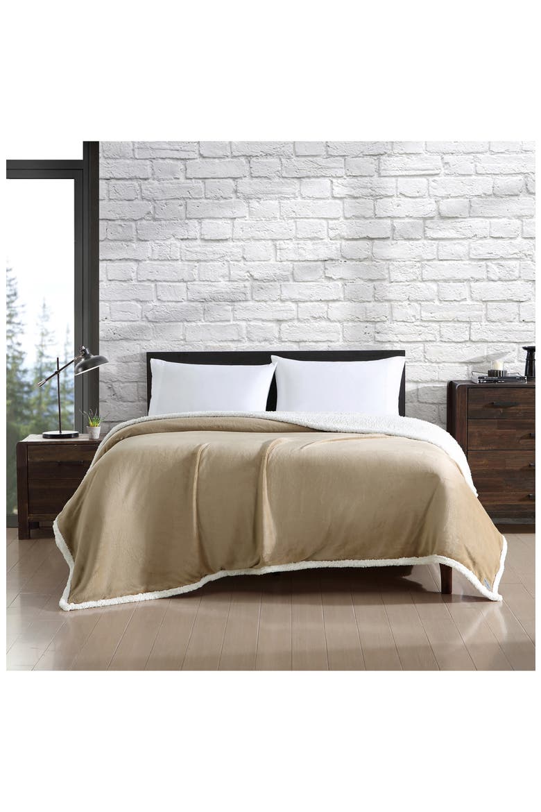Solid Ultrasoft Throw Blanket, Alternate, color, BEIGE