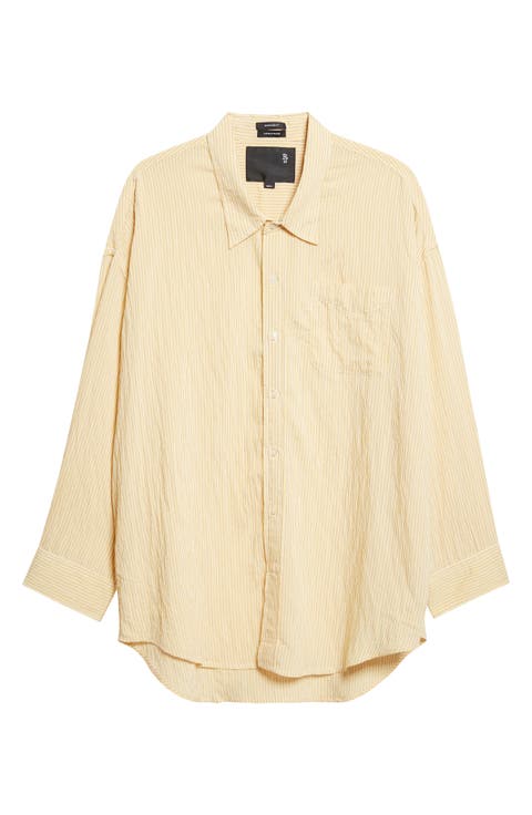 Stripe Button-Up Shirt