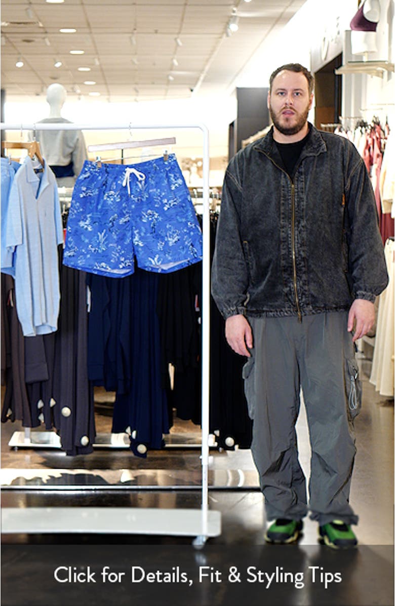 Traveler Classic Print Swim Trunks, sales video thumbnail