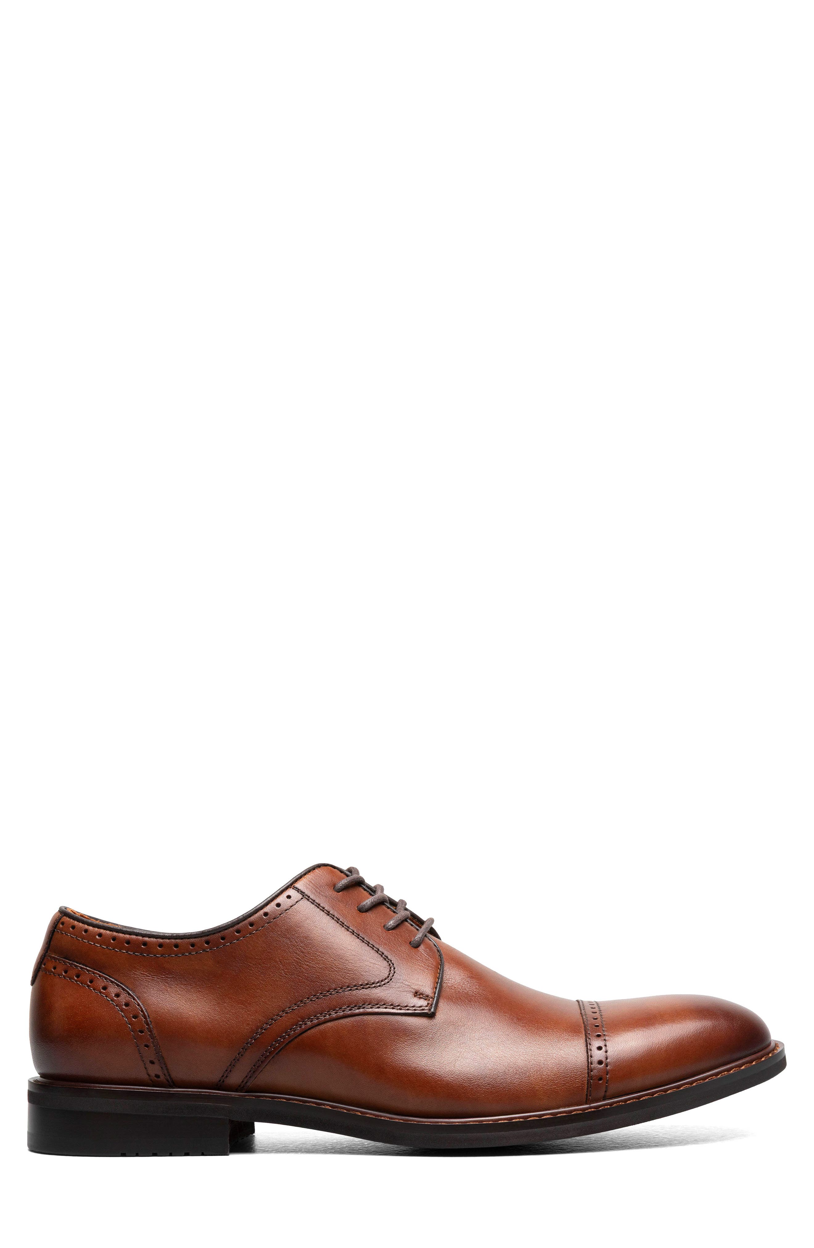 Bailey Cap Toe Derby, Alternate, color, BRANDY
