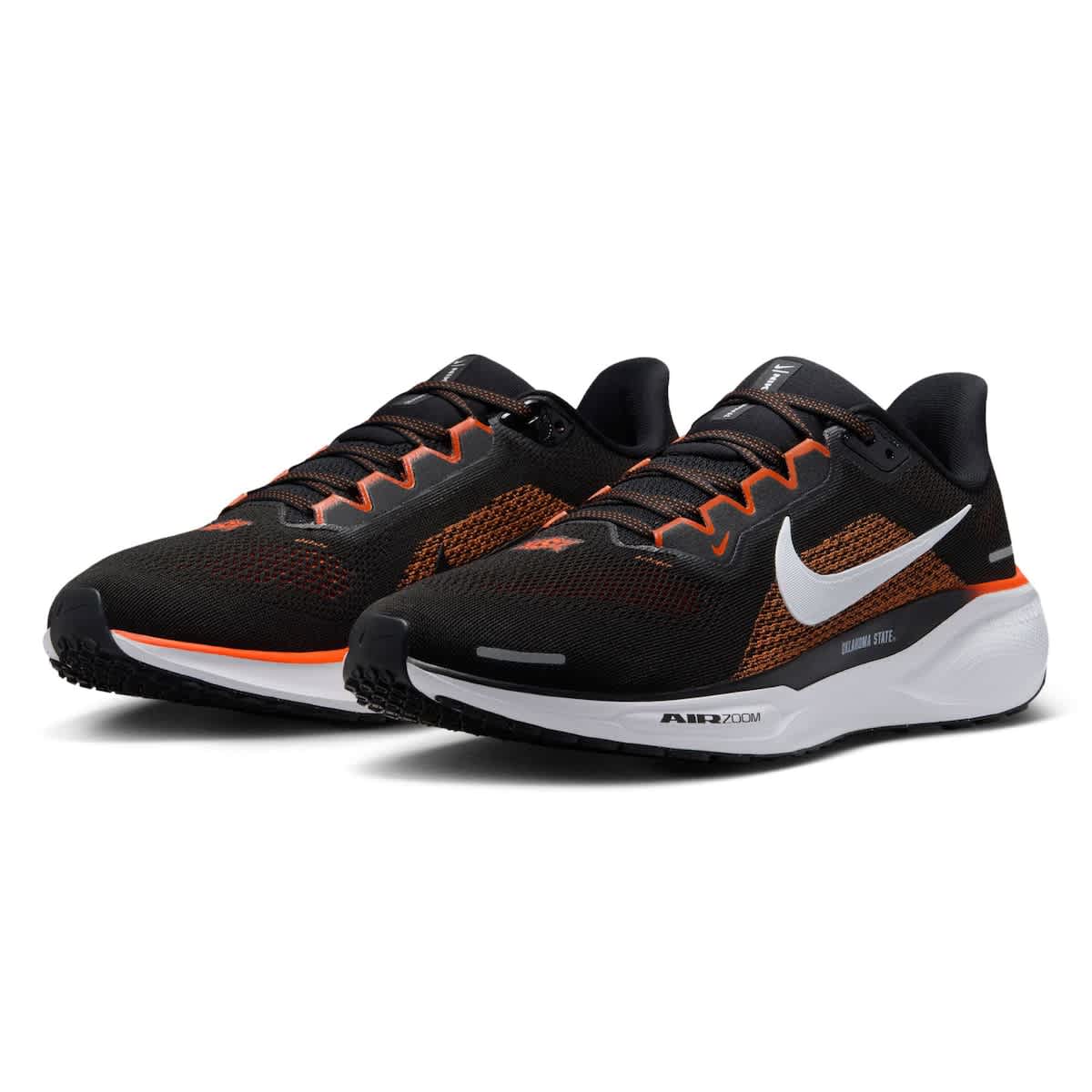 Nike Unisex Nike Black Oklahoma State Cowboys Zoom Pegasus 41 Running Shoes, Alternate, color, Black