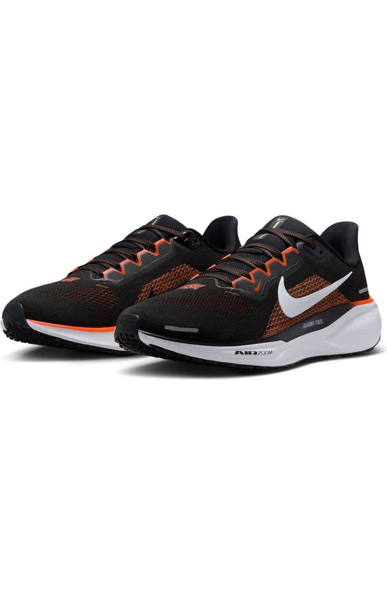 Nike Unisex Nike Black Oklahoma State Cowboys Zoom Pegasus 41 Running Shoes, Alternate, color, Black