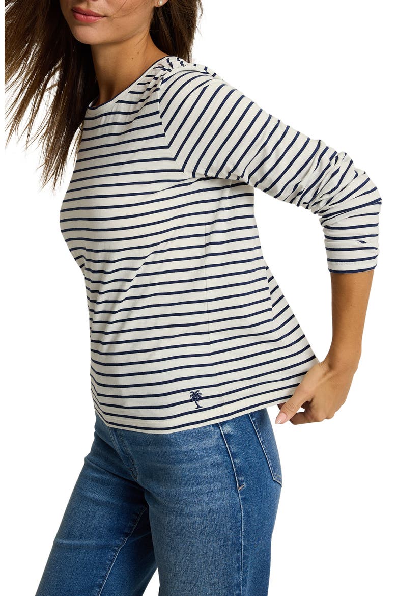 Paradise Breeze Striped Long Sleeve T-Shirt, Alternate, color, COASTLINE