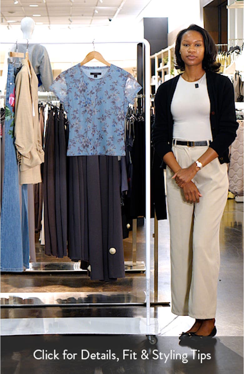 Ellie Floral Mesh T-Shirt, sales video thumbnail