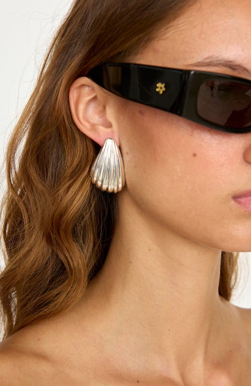 Eliou Marene Earrings In Silver Plated In Metallic