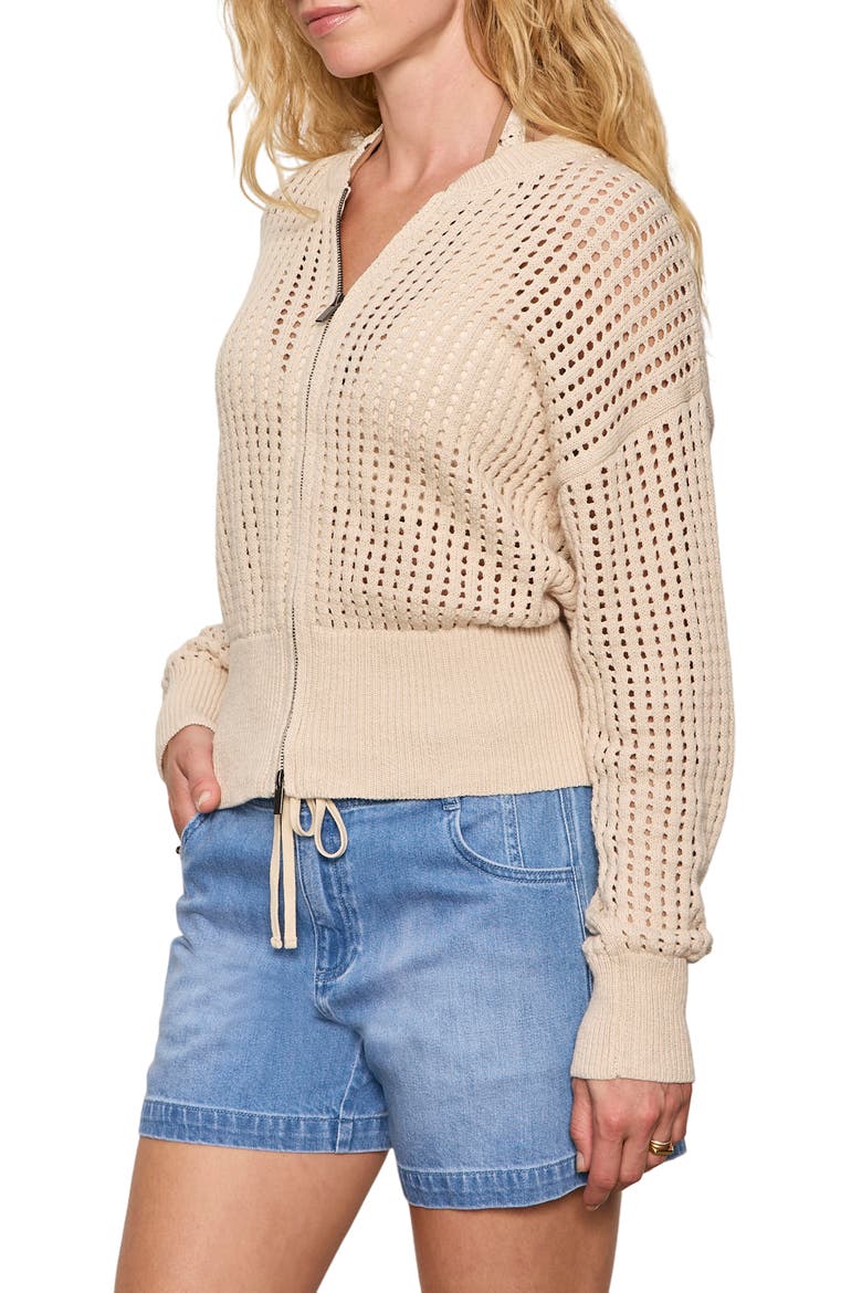 Laguna Openwork Sweater, Alternate, color, SUMMER SAND WHITE
