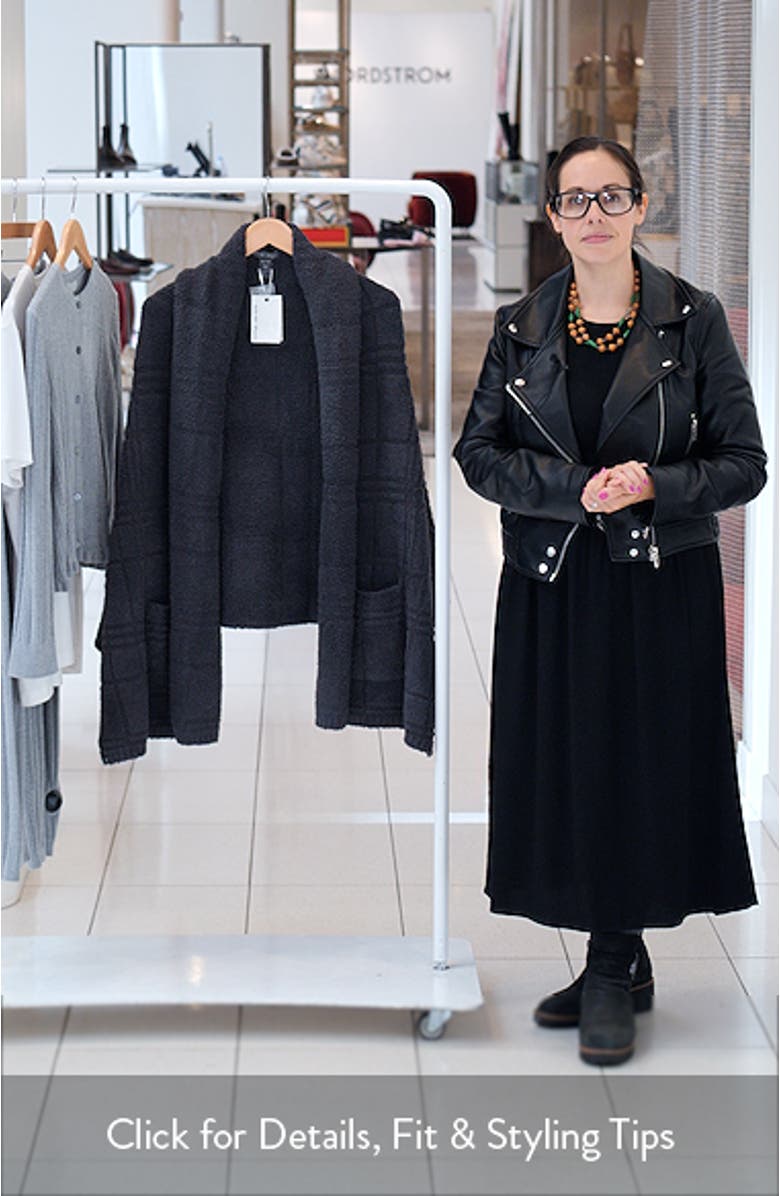 CozyChic<sup>®</sup> Tonal Plaid Open Front Cardigan, sales video thumbnail