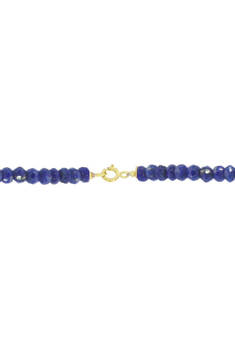 Lapis Bead Pearl Bracelet, Alternate, color, Lapis