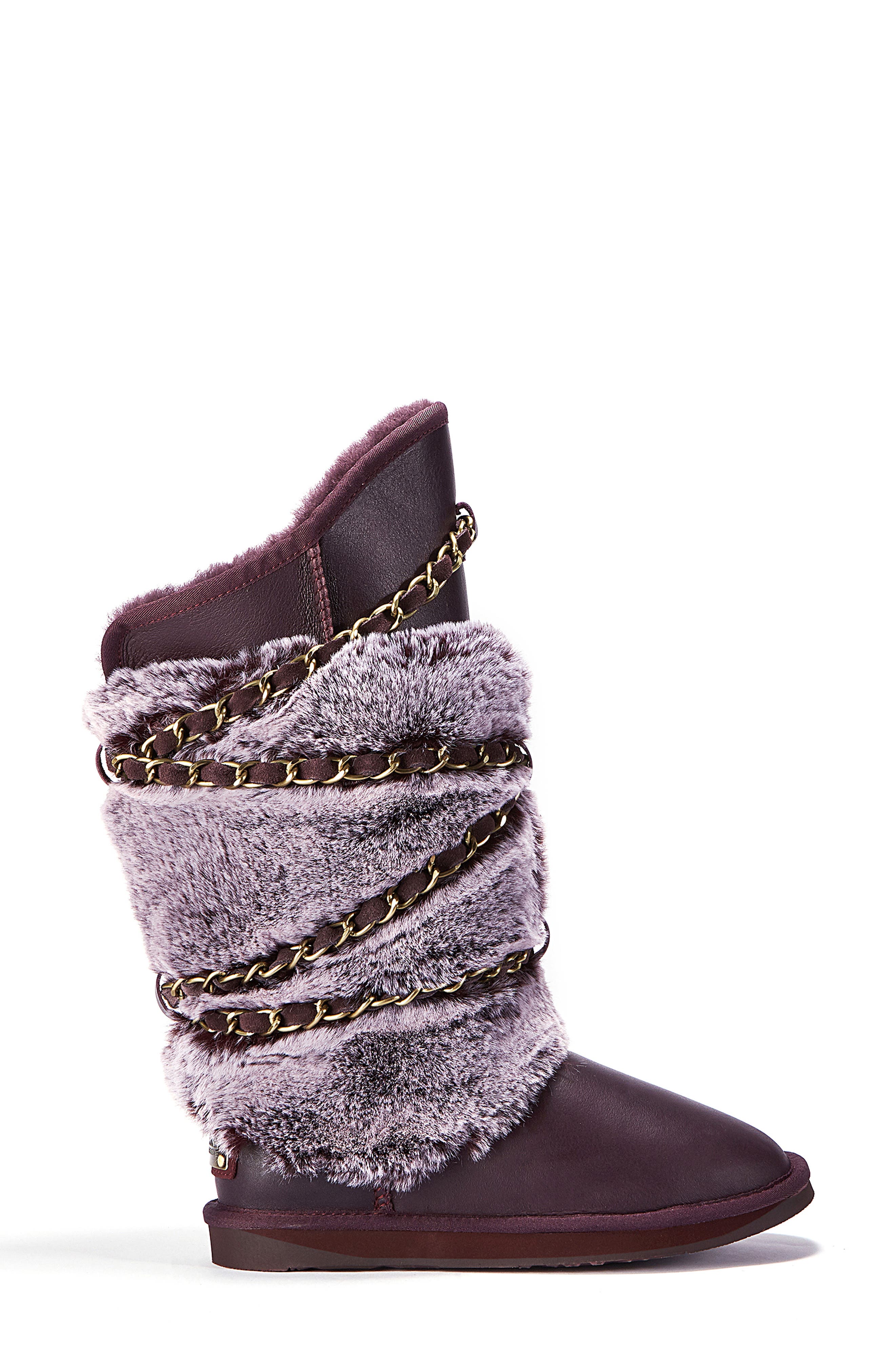 Australia Luxe Collective Atilla Genuine Shearling Tall Boot, Alternate, color, Prince