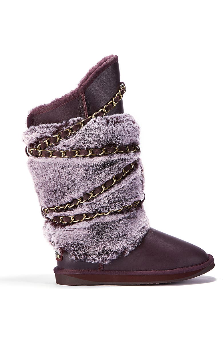 Australia Luxe Collective Atilla Genuine Shearling Tall Boot, Alternate, color, Prince
