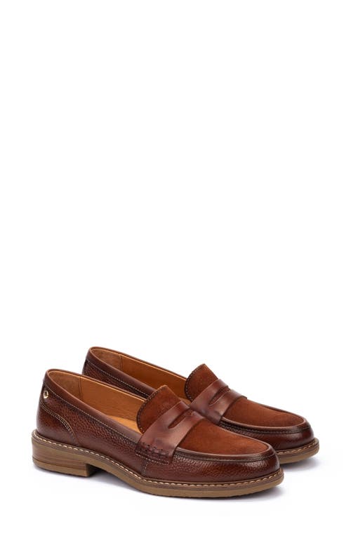 Pikolinos Aldaya Penny Loafer In Brown