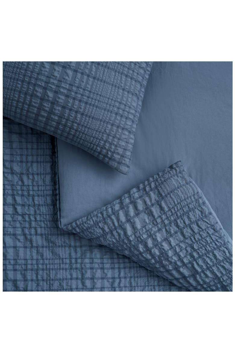 Devon Textured Comforter & Sham Set, Alternate, color, TAHOE BLUE