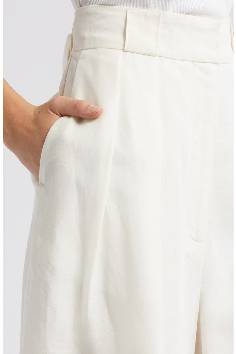 The Lalleen Pleated Bermuda Shorts, Alternate, color, BRULE