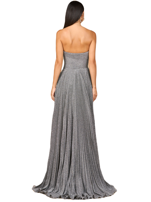 Lara New York Flowing Pleated, Strapless Dress