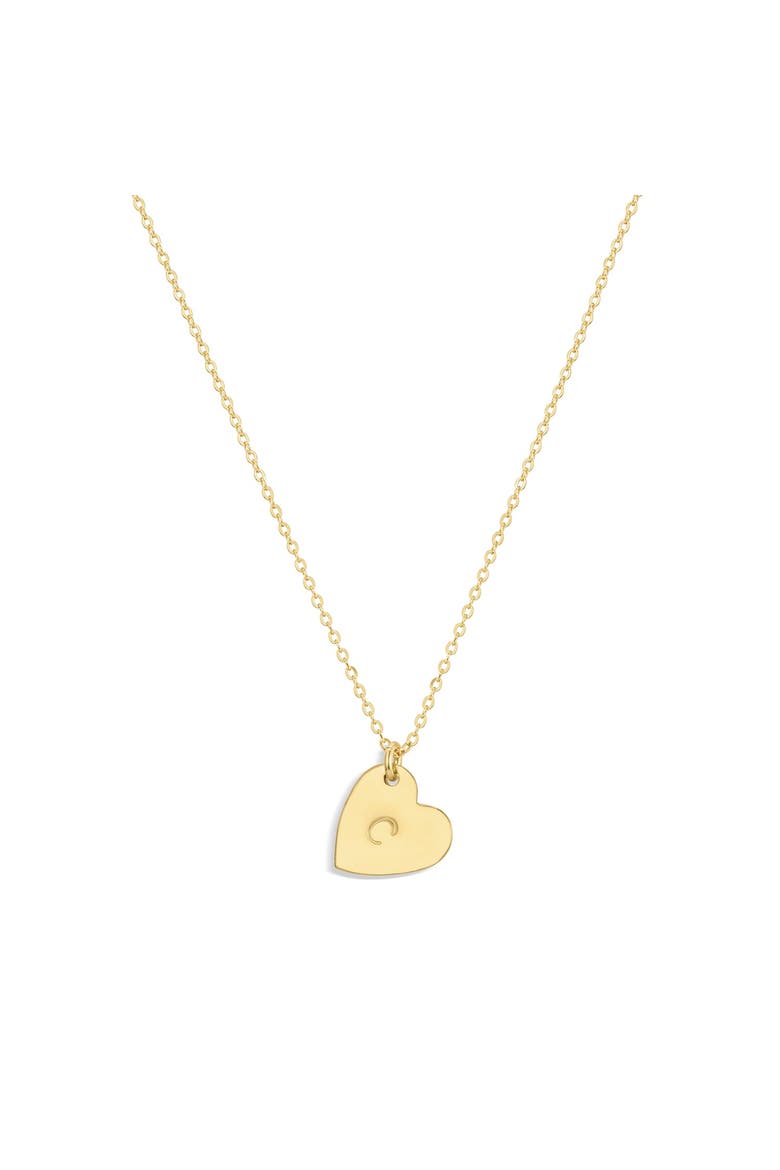 Sophia Initial Heart Pendant Necklace, Main, color, GOLD / C