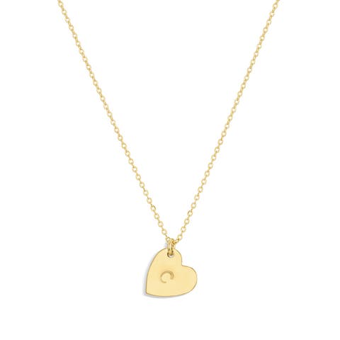 Sophia Heart Initial Necklace