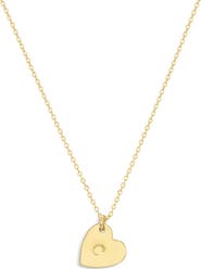 Set & Stones Sophia Heart Initial Necklace