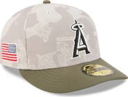 New Era Men's New Era Light Beige/Olive Los Angeles Angels 2025 Armed Forces Day 59FIFTY Fitted Hat