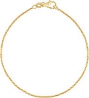 Bony Levy 14K Gold Dainty Beaded Chain Bracelet