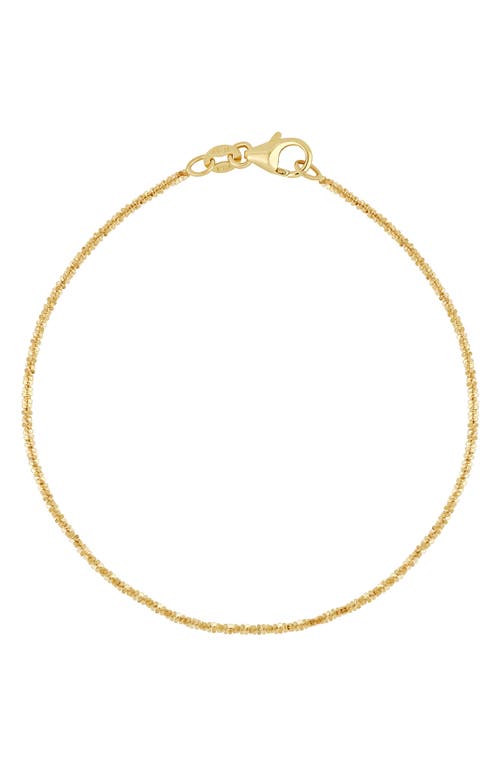 Bony Levy 14k Gold Dainty Beaded Chain Bracelet In Gold