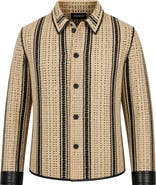 Maceoo Woven Leather Jacket