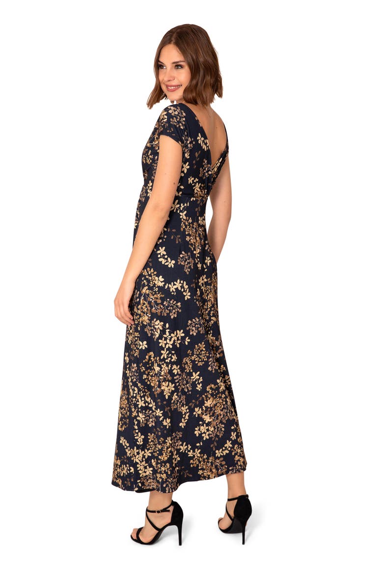 Sophia Gathered Maxi Dress, Alternate, color, Golden Blossom