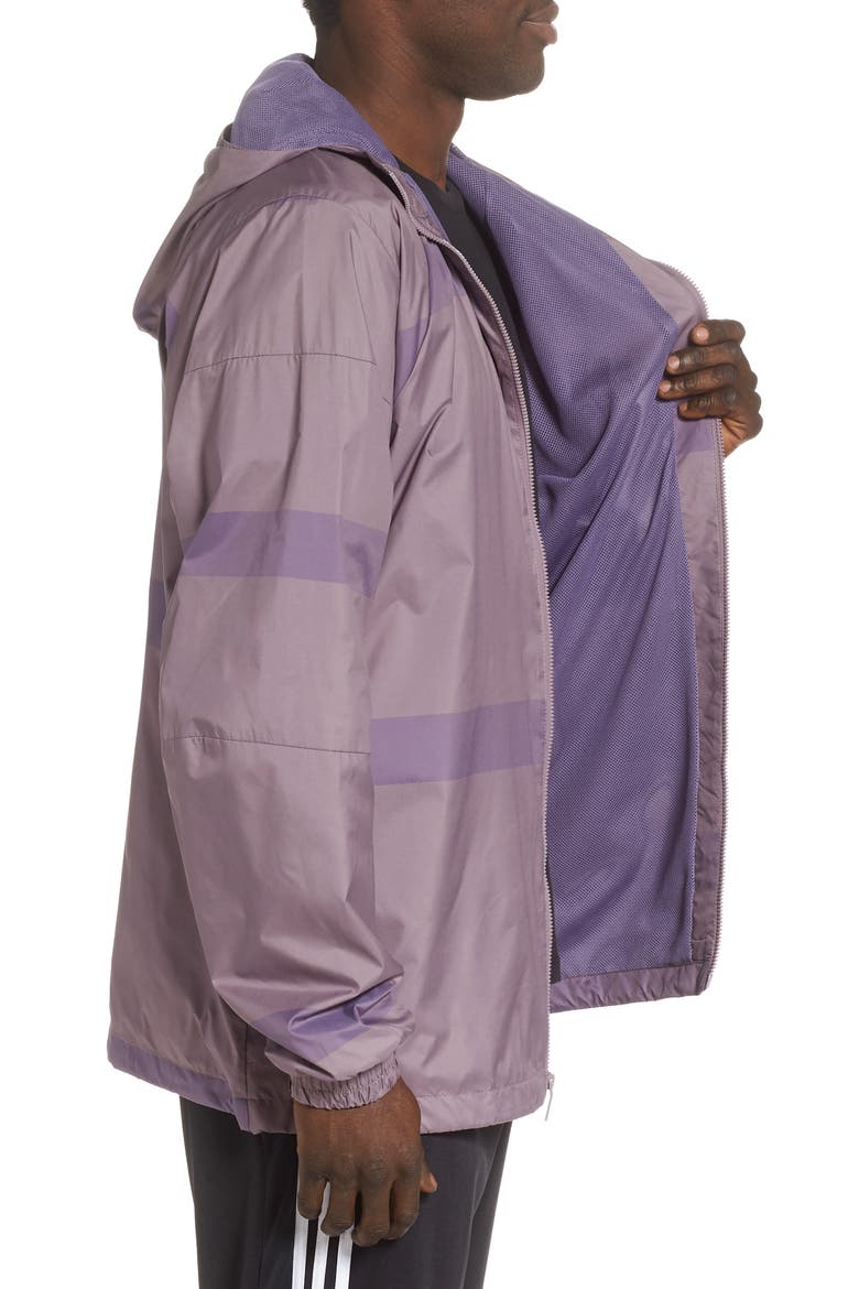 Water Repellent Hooded Windbreaker, Alternate, color, LEGACY PURPLE