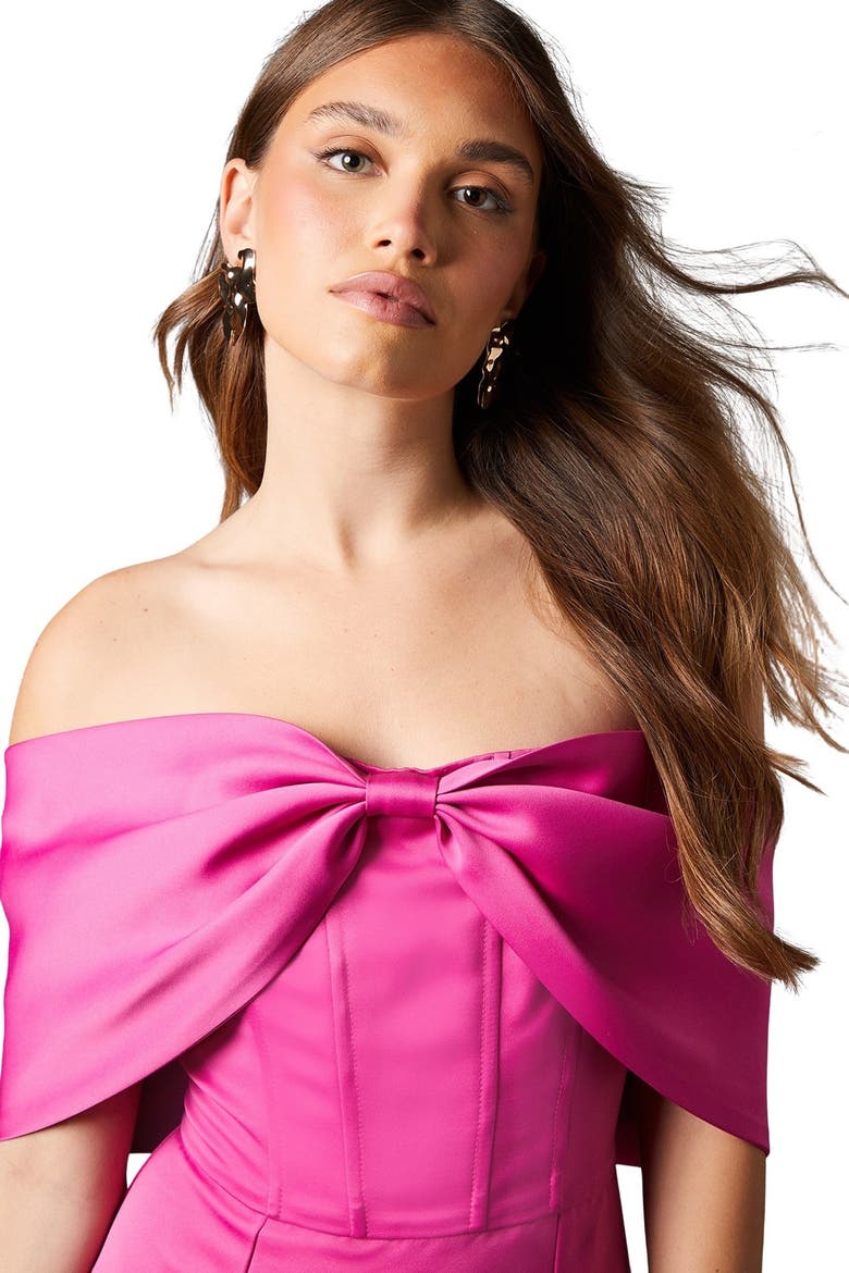 Fishtail Maxi Occasion Dress, Alternate, color, Pink